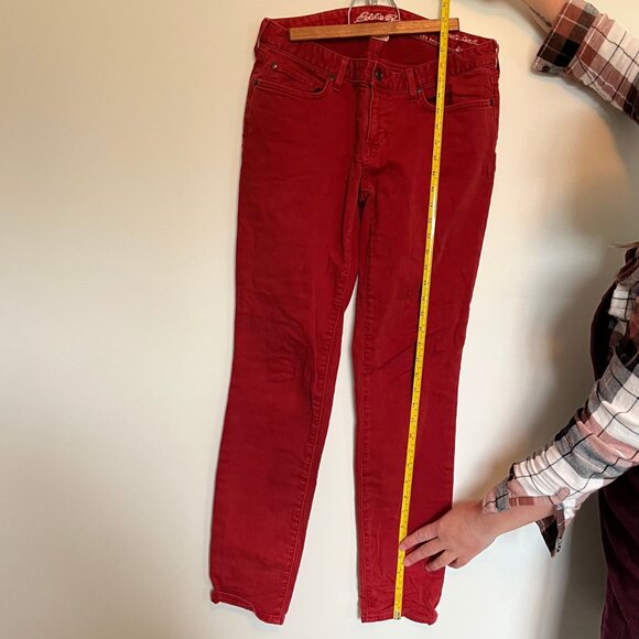 Eddie Bauer Jeans. Pants. Red. Size 8. Womens. - Picture 4 of 7
